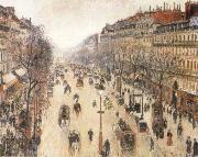 Camille Pissarro The Boulevard Montmartte on a Cloudy Morning Germany oil painting artist